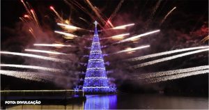 Maricá: Natal Iluminado 2023 deve ter árvore flutuante de 56 metros e espetáculo de águas dançantes
