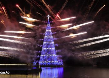 Maricá: Natal Iluminado 2023 deve ter árvore flutuante de 56 metros e espetáculo de águas dançantes