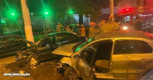 Colisão em Niterói deixa dois feridos: Bombeiros agem rápido no resgate