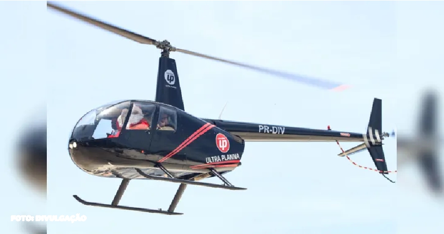 Niterói:Papai Noel desce dos céus em Icaraí