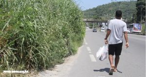 Problema Antigo na RJ-106: Mato Alto no Acostamento Preocupa Moradores