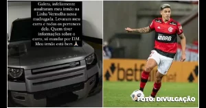 Irmão de Pedro atacante do Flamengo é assaltado