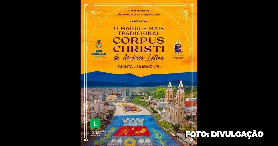 São Gonçalo se prepara para a celebração anual de Corpus Christi