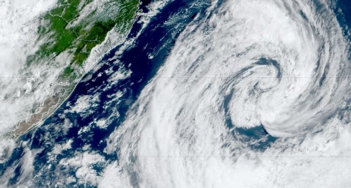 Ciclone pode varrer regiões com ventos de até 100 km/h
