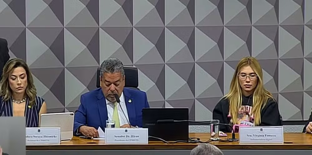 Virginia Fonseca depõe na CPI das Bets sobre campanhas para casas de apostas