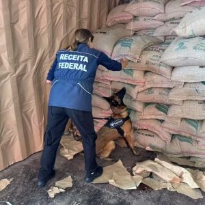 Receita Federal apreende quase duas toneladas de cocaína em carga de café no Porto do Rio