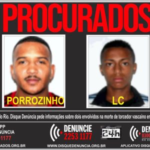 Disque Denúncia pede informações sobre envolvidos na morte de vascaíno no RJ