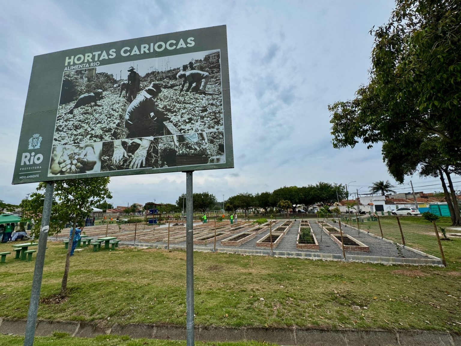Com produção estimada em 6 toneladas de alimentos, Horta de