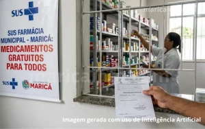Projeto avalia permitir retirada de remédios do SUS em Maricá com receitas particulares, sem aumento de custos.