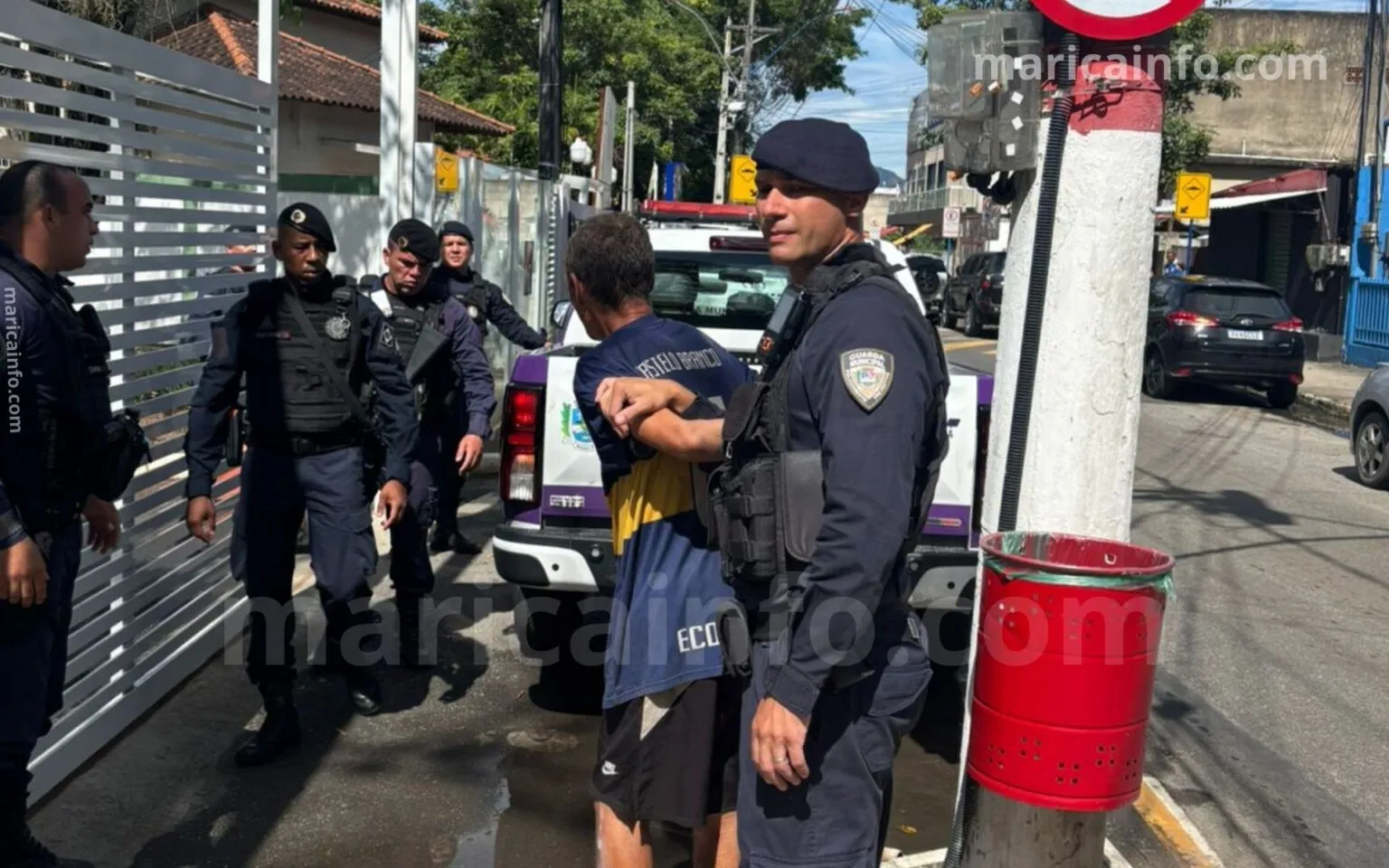 Suspeito de furtos é detido pela Guarda Municipal após ação rápida no Centro de Maricá durante patrulhamento reforçado.