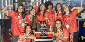 Equipe feminina da Escola Firjan SESI São Gonçalo se classifica para torneio internacional de robótica