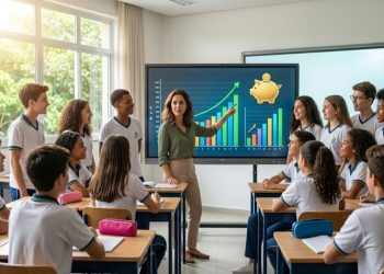 Educação financeira nas escolas brasileiras torna-se obrigatória para promover autonomia e estabilidade econômica