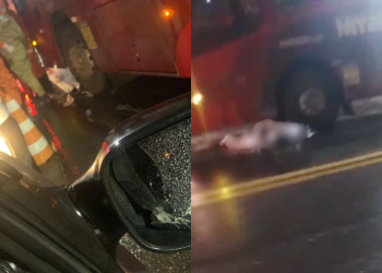 Mulher morre após queda de moto e atropelamento por ônibus em Santa Rosa, Niterói