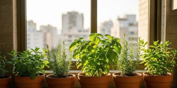 Hortas de temperos em janelas pequenas promovem saúde e sustentabilidade no Brasil