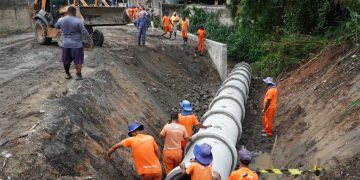 Rua no Jóquei recebe requalificação após erosão causada por fortes chuvas