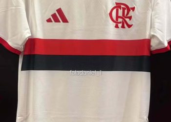 Flamengo deve lançar uniforme branco com faixa rubro-negra em abril de 2026