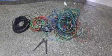 Guarda Municipal prende três suspeitos e apreende 100 metros de fios de cobre em São Gonçalo