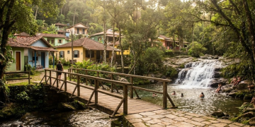 Lumiar, distrito de Nova Friburgo, destaca-se por sua reserva de Mata Atlântica e cachoeiras