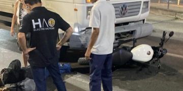 Acidente na Alameda São Boaventura deixa motociclista ferido em Niterói