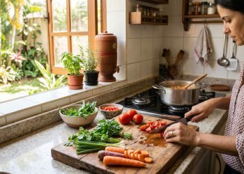 Cozinhar após os 50 anos fortalece saúde emocional e autonomia no Brasil