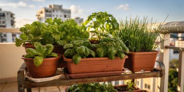Hortas urbanas em Niterói: cultivo de alface, manjericão e cebolinha em espaços reduzidos