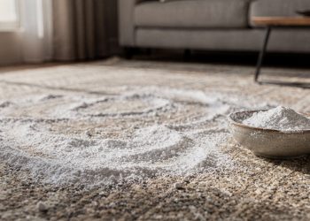 Bicarbonato de sódio elimina odores de tapetes de forma prática e econômica