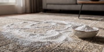 Bicarbonato de sódio elimina odores de tapetes de forma prática e econômica