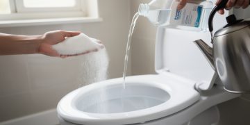 Uso de mistura desengordurante noturna ajuda na prevenção de entupimentos e odores no vaso