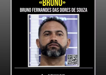 Disque Denúncia divulga cartaz para localizar Bruno, foragido após descumprir liberdade condicional