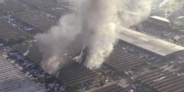 Incêndio atinge pavilhão da Ceasa-RJ em Irajá, controlado após uma hora