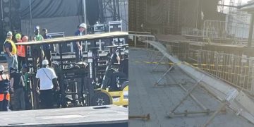Vítima morre em acidente durante montagem do palco de show da Shakira em Copacabana