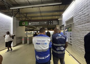 Fiscalização revela falhas na estação de Deodoro e no cumprimento da lei do vagão feminino