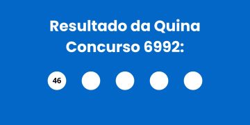 Sorteio da Quina 6992 acumula prêmio de R$ 2 milhões; números sorteados foram 46, 70, 19, 69, 79