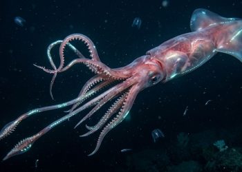 Primeira filmagem de lula-colossal em seu habitat natural após 100 anos de descrição