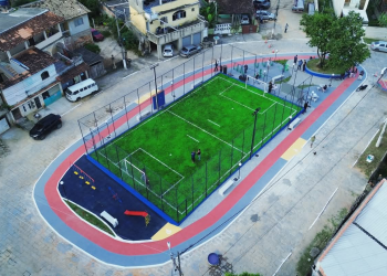 Prefeitura de Tanguá reinaugura praça revitalizada no Morro do Sabão