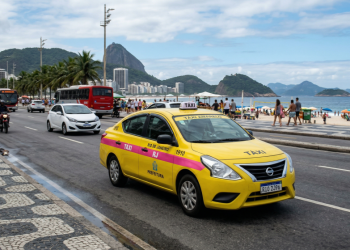Projeto no Rio de Janeiro propõe identificação rosa em táxis conduzidos por mulheres para ampliar segurança
