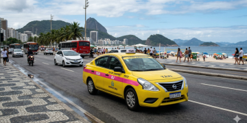 Projeto no Rio de Janeiro propõe identificação rosa em táxis conduzidos por mulheres para ampliar segurança