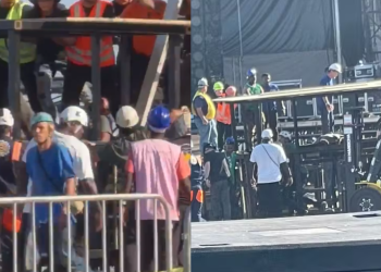 Homem morre durante montagem de palco do show de Shakira na Praia de Copacabana