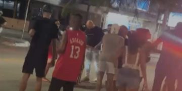 Briga generalizada interrompe festa após jogo do Flamengo em Piratininga