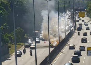 Incêndios bloqueiam a Linha Amarela e a Avenida Brasil, causando longos congestionamentos