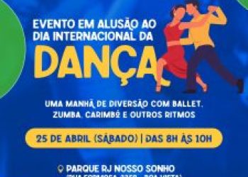 Aulão gratuito de Zumba, Carimbó e balé celebra Dia Internacional da Dança em São Gonçalo
