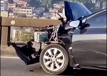 Colisão na Ponte Rio-Niterói fere grávida e causa retenção no trânsito