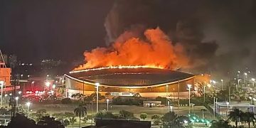 Incêndio no Velódromo do Parque Olímpico no Rio causa danos à cobertura e ao Museu Olímpico