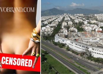 Outdoor de joias censurado no Recreio gera debates sobre uso do espaço público