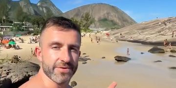 Influenciador britânico destaca beleza e tranquilidade de Itacoatiara, em Niterói