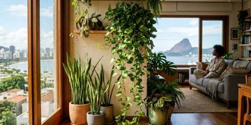 Plantas em ambientes fechados ajudam a reduzir poluentes e melhorar a qualidade do ar
