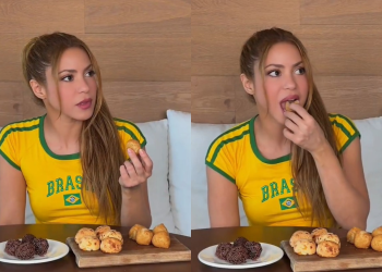 Shakira prova delícias brasileiras e se prepara para show no Rio de Janeiro