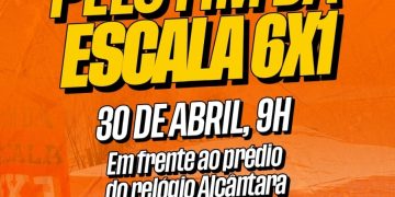 Trabalhadores de São Gonçalo protestam contra escala 6×1 em ato marcado para o dia 30