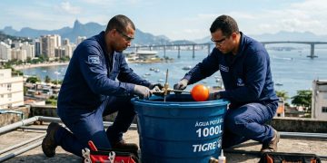 Custos de troca da boia em caixas d’águavariando conforme acesso e urgência em Niterói