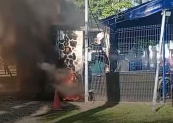 Incêndio destrói base do Segurança Presente no Centro do Rio; nenhuma pessoa fica ferida